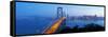USA, California, San Francisco, City Skyline and Bay Bridge from Treasure Island-Gavin Hellier-Framed Stretched Canvas