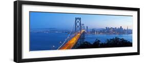 USA, California, San Francisco, City Skyline and Bay Bridge from Treasure Island-Gavin Hellier-Framed Premium Photographic Print