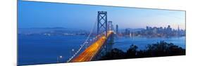USA, California, San Francisco, City Skyline and Bay Bridge from Treasure Island-Gavin Hellier-Mounted Premium Photographic Print