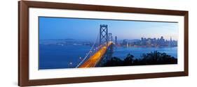 USA, California, San Francisco, City Skyline and Bay Bridge from Treasure Island-Gavin Hellier-Framed Photographic Print