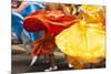 USA, California, San Francisco. Dancers in traditional dress at Cinco de Mayo parade.-Merrill Images-Mounted Premium Photographic Print