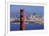 USA, California, San Francisco. Golden Gate Bridge and city.-Jaynes Gallery-Framed Photographic Print