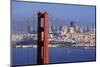 USA, California, San Francisco. Golden Gate Bridge and city.-Jaynes Gallery-Mounted Photographic Print