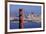 USA, California, San Francisco. Golden Gate Bridge and city.-Jaynes Gallery-Framed Premium Photographic Print