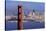 USA, California, San Francisco. Golden Gate Bridge and city.-Jaynes Gallery-Stretched Canvas