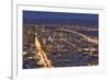 USA, California, San Francisco. Oakland-Bay Bridge at night.-Jaynes Gallery-Framed Photographic Print