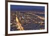 USA, California, San Francisco. Oakland-Bay Bridge at night.-Jaynes Gallery-Framed Premium Photographic Print