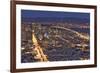 USA, California, San Francisco. Oakland-Bay Bridge at night.-Jaynes Gallery-Framed Premium Photographic Print