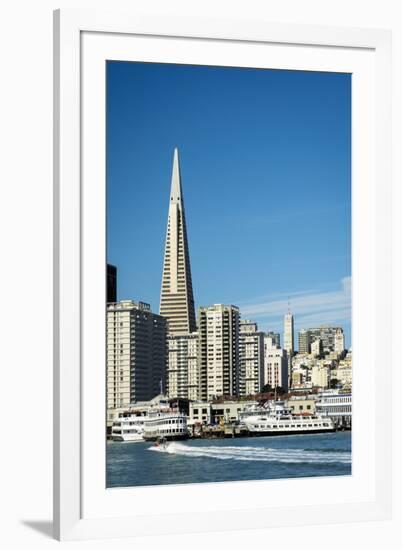 Usa, California, San Francisco. Skyline with Transamerica building prominent.-Merrill Images-Framed Photographic Print