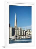 Usa, California, San Francisco. Skyline with Transamerica building prominent.-Merrill Images-Framed Premium Photographic Print