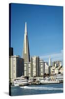 Usa, California, San Francisco. Skyline with Transamerica building prominent.-Merrill Images-Stretched Canvas