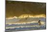 USA, California, San Luis Obispo County. Surfers at sunset.-Jaynes Gallery-Mounted Photographic Print