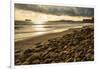 USA, California. Santa Barbara County, Montecito, Butterfly Beach eroded by king tides.-Alison Jones-Framed Photographic Print