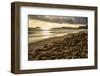 USA, California. Santa Barbara County, Montecito, Butterfly Beach eroded by king tides.-Alison Jones-Framed Photographic Print