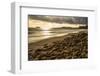 USA, California. Santa Barbara County, Montecito, Butterfly Beach eroded by king tides.-Alison Jones-Framed Photographic Print