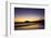 USA, California, Santa Monica. Ferris wheel and Santa Monica Pier at sunset.-Jaynes Gallery-Framed Photographic Print