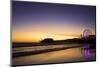 USA, California, Santa Monica. Ferris wheel and Santa Monica Pier at sunset.-Jaynes Gallery-Mounted Photographic Print