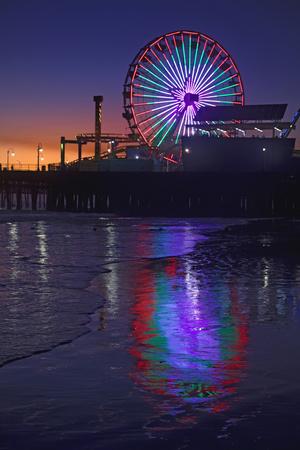 USA, California, Santa Monica. Ferris wheel and Santa Monica Pier at sunset.' Premium Photographic Print - Jaynes Gallery USA, California, Santa Monica. Ferris wheel and Santa Monica Pier at sunset.' Premium Photographic Print - Jaynes Gallery