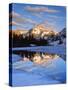 USA, California, Sierra Nevada. Dana Peak Reflecting in a Lake-Jaynes Gallery-Stretched Canvas