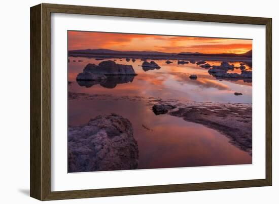 Usa, California, Sierra Nevada. Mono Lake. A breathtaking sunrise greets the da.-Betty Sederquist-Framed Photographic Print