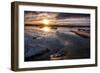 Usa, California, Sierra Nevada, Mono Lake. The sun rises over the east shore of Mono Lake.-Betty Sederquist-Framed Photographic Print