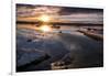 Usa, California, Sierra Nevada, Mono Lake. The sun rises over the east shore of Mono Lake.-Betty Sederquist-Framed Photographic Print