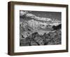 USA, California, Sierra Nevada Mountains. Moon Above Mt Whitney-Dennis Flaherty-Framed Photographic Print