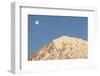 USA, California, Sierra Nevada Mountains. Moonset behind Mt. Tom.-Jaynes Gallery-Framed Photographic Print