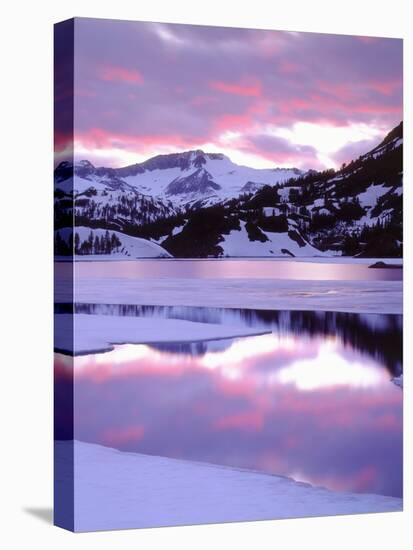 USA, California, Sierra Nevada, Mountains Reflecting in Ellery Lake-Jaynes Gallery-Stretched Canvas