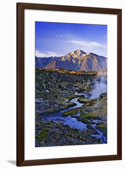 USA, California, Sierra Nevada Mountains. Sunrise on geothermal area of Hot Creek.-Jaynes Gallery-Framed Premium Photographic Print