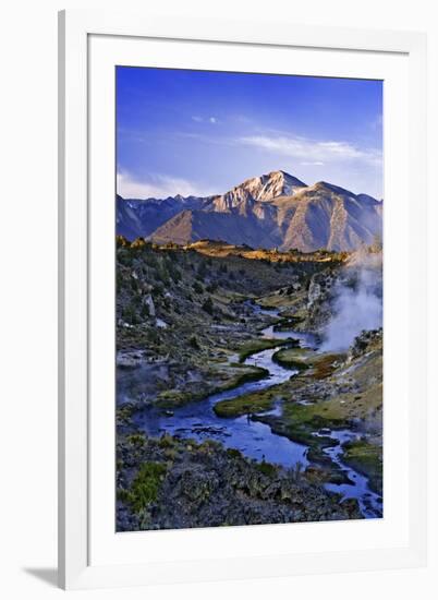 USA, California, Sierra Nevada Mountains. Sunrise on geothermal area of Hot Creek.-Jaynes Gallery-Framed Photographic Print