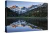 USA, California, Sierra Nevada Range. Reflections in Heart Lake.-Jaynes Gallery-Stretched Canvas