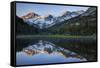 USA, California, Sierra Nevada Range. Reflections in Heart Lake.-Jaynes Gallery-Framed Stretched Canvas