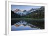 USA, California, Sierra Nevada Range. Reflections in Heart Lake.-Jaynes Gallery-Framed Photographic Print
