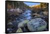 USA, California, Sierra Nevada Range. Rock Creek cascades.-Jaynes Gallery-Framed Stretched Canvas