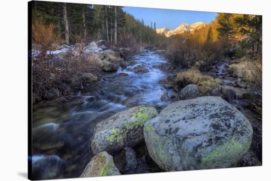 USA, California, Sierra Nevada Range. Rock Creek cascades.-Jaynes Gallery-Stretched Canvas