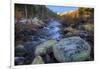 USA, California, Sierra Nevada Range. Rock Creek cascades.-Jaynes Gallery-Framed Photographic Print