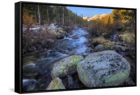 USA, California, Sierra Nevada Range. Rock Creek cascades.-Jaynes Gallery-Framed Stretched Canvas