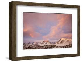 USA, California, Sierra Nevada Range. Sunrise on mountains.-Jaynes Gallery-Framed Photographic Print