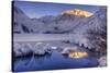 USA, California, Sierra Nevada Range. Winter sunrise at Convict Lake.-Jaynes Gallery-Stretched Canvas