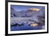 USA, California, Sierra Nevada Range. Winter sunrise at Convict Lake.-Jaynes Gallery-Framed Premium Photographic Print