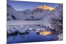 USA, California, Sierra Nevada Range. Winter sunrise at Convict Lake.-Jaynes Gallery-Mounted Premium Photographic Print