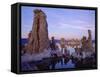 USA, California, Sierra Nevada. Tufa Formations on Mono Lake-Jaynes Gallery-Framed Stretched Canvas