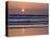 USA, California. Sunset viewed from Morro Bay beach.-Anna Miller-Stretched Canvas