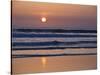 USA, California. Sunset viewed from Morro Bay beach.-Anna Miller-Stretched Canvas