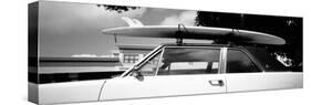 Usa, California, Surf Board on Roof of Car-null-Stretched Canvas