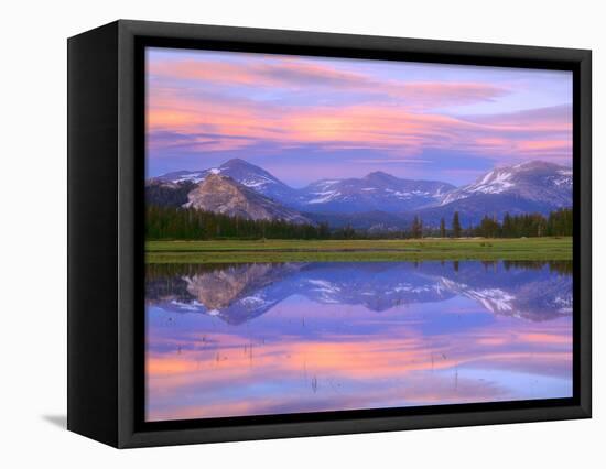 USA, California, Yosemite Lembert Dome Reflect in Tuolumne River-Jaynes Gallery-Framed Stretched Canvas