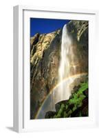 USA, California, Yosemite National Park. Bridalveil Fall Rainbow-Jaynes Gallery-Framed Photographic Print