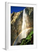 USA, California, Yosemite National Park. Bridalveil Fall Rainbow-Jaynes Gallery-Framed Photographic Print