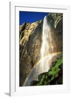 USA, California, Yosemite National Park. Bridalveil Fall Rainbow-Jaynes Gallery-Framed Photographic Print